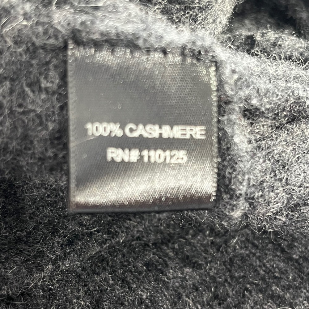 QI‎ cashmere Charcoal Gray Dolman Sleeve Cashmere Sweater Size XS/S - Picture 4 of 4